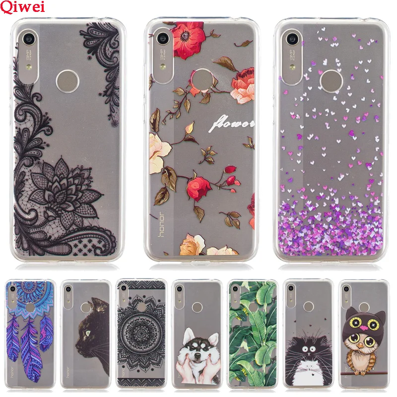 Чехол Funda для Huawei Y6 2019 мягкий силиконовый чехол из ТПУ с принтом прозрачной