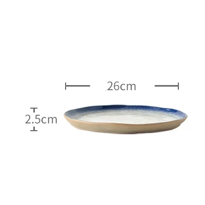 10 Inch plate Японский стиль керамические обеденные керамические тарелки блюдо, тарелка блюдо для суши рисовая Noddle чашка, столовая посуда вода Чай Кофе Кружка - Цвет: 10 Inch plate