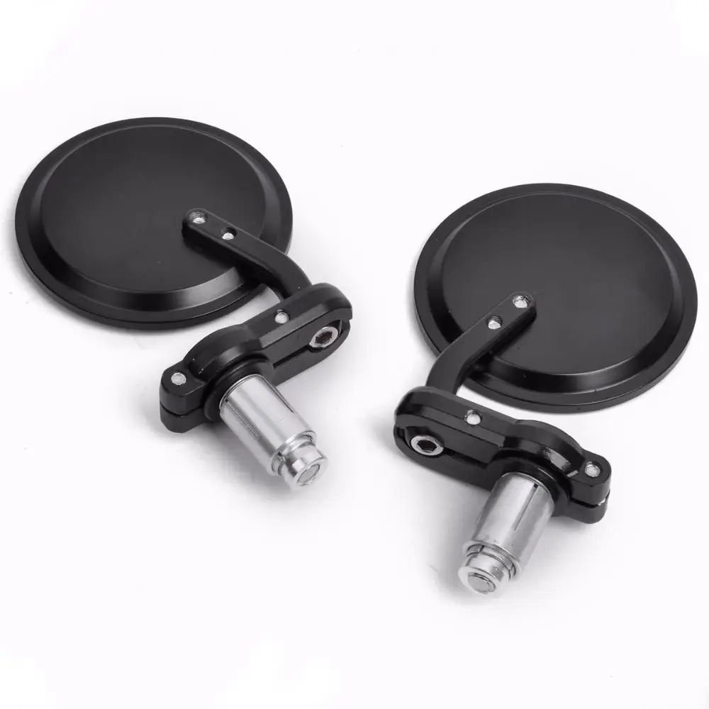 Универсальный Мотор велосипед модифицированное Ретро Зеркало мотоцикла черная