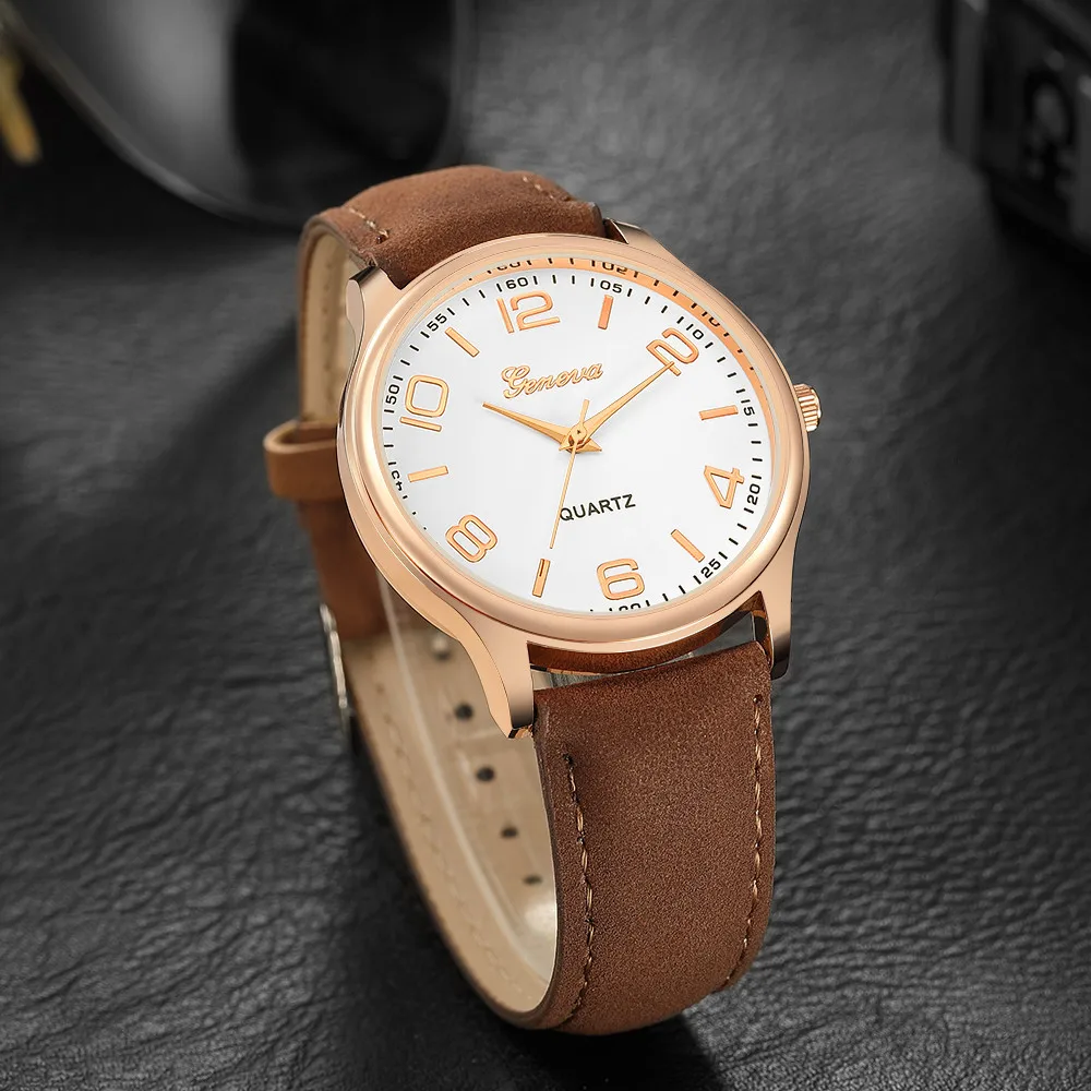 

Women Watches 2019 New New Fashion Women's Leather Band Date Quartz Diamond Wrist Watch relogio feminino Geneva watch