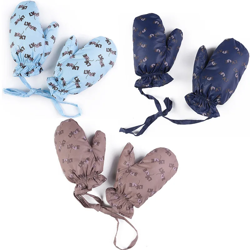 Коллекция 2017 года зимние детские хлопковые перчатки Детские Пуховые Зимняя