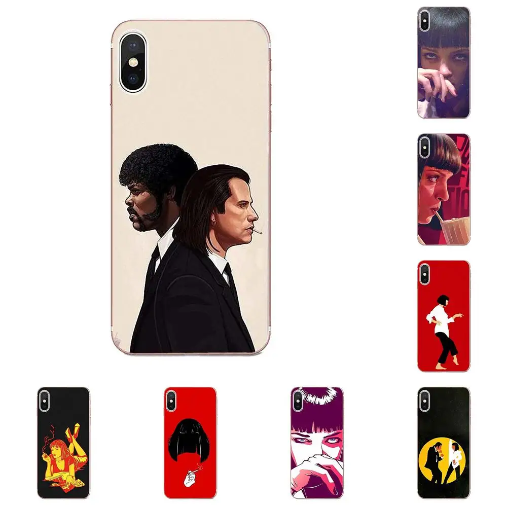 Мягкий черный чехол для телефона из ТПУ Huawei P8 P9 P10 P20 P30 Mate 7 8 9 10 20 Lite Plus Pro 2017 Pulp Fiction
