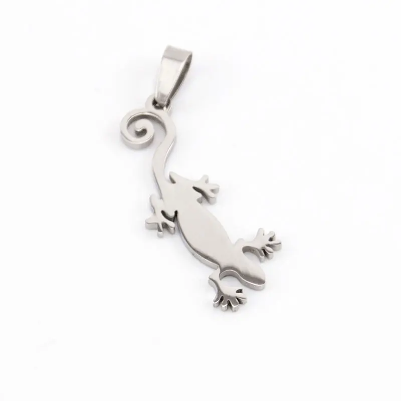 10 шт. ювелирные изделия ящерица подвеска с гекконом зеркало двойные стороны