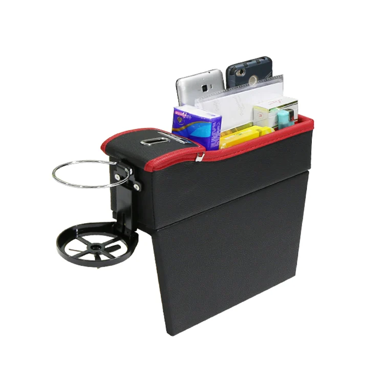 

PU Leather Car Seat Gap Fillers Space storage bag box Seat Pocket Catcher Auto Car Seat Gap Storage Bag Four Colors
