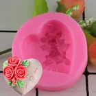 Силиконовая форма для мыла, 3D, в форме сердца, розы, цветка, шоколада, свечи, формы из полимерной глины поделок, формы сделай сам, недорогое основание для мыла