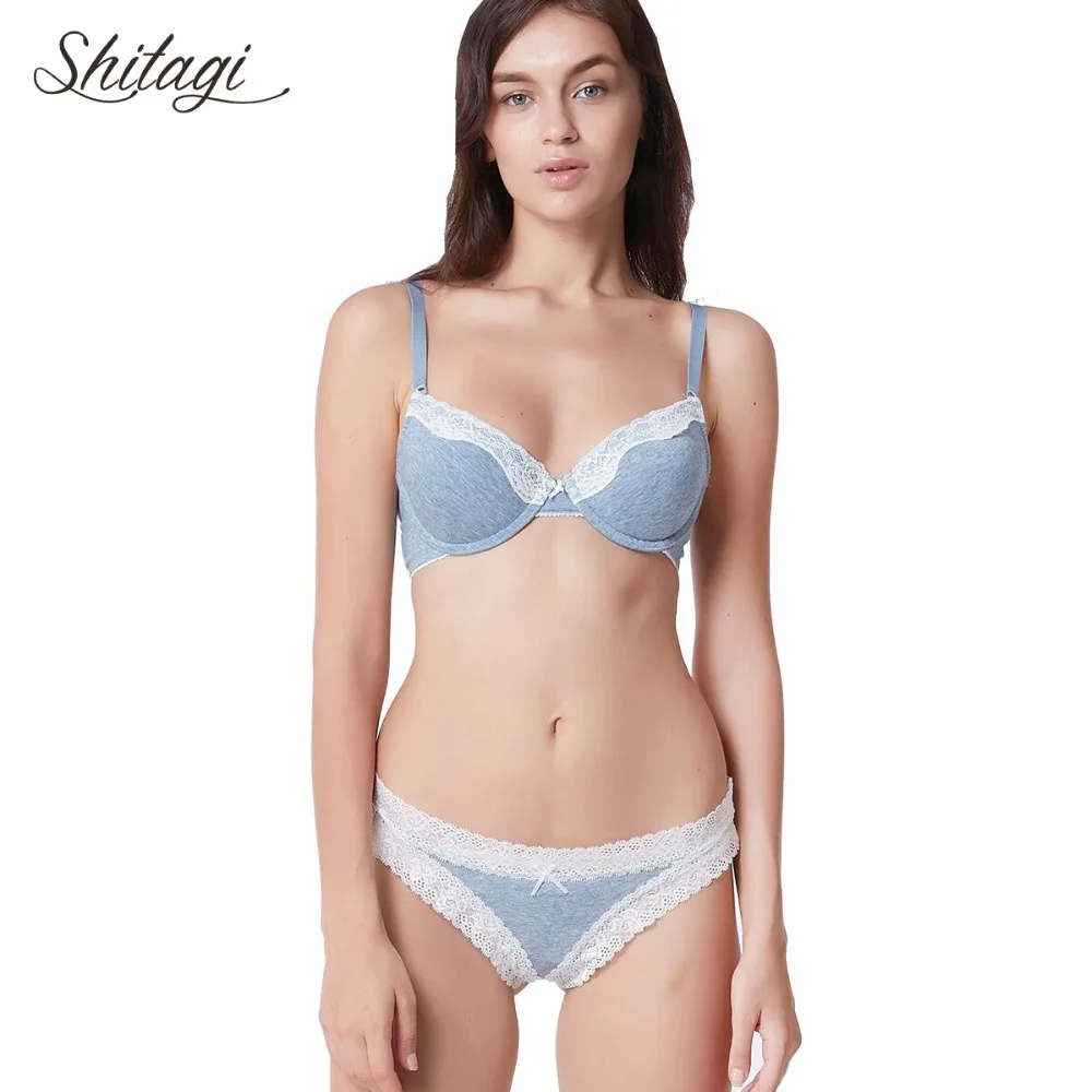 Shitagi Для Женщин Кружевной Бюстгальтер сладкие Стиль белье Underwine Push up Bra