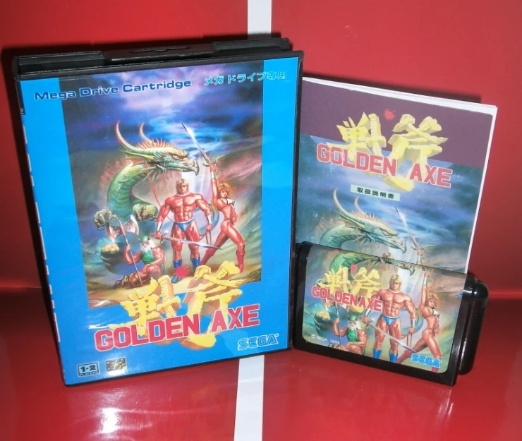 Игровой картридж Golden Axe I MD Япония чехол с коробкой и руководством для Sega Megadrive Genesis