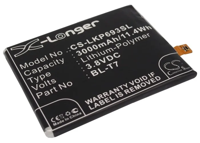 BL T7 аккумулятора UPRADE 3000 мАч для LG D800 D801 D802 D802TA D803 D805 DS1203 G2 L 01F LS980 Optimus VS980|Цифровые