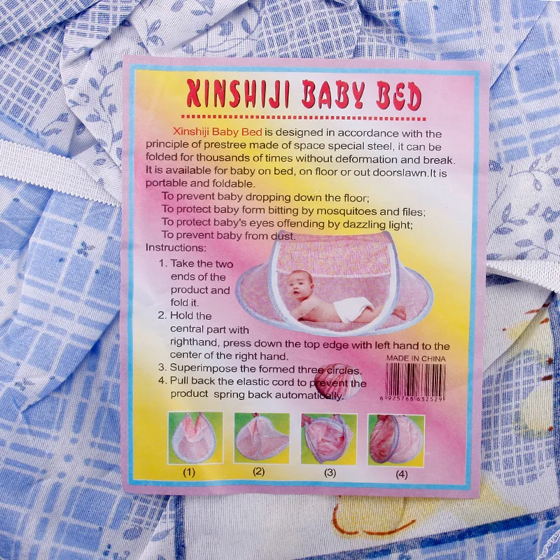 Милая Детская кровать москитная сетка детская палатка Складная портативная