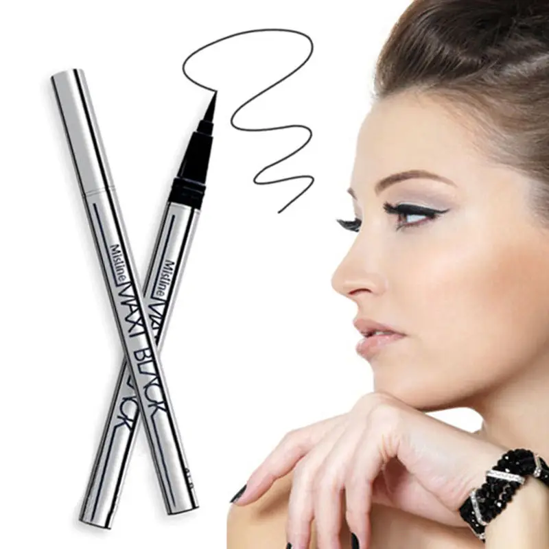 Черная жидкая подводка для глаз стойкая Водостойкая Подводка карандаш