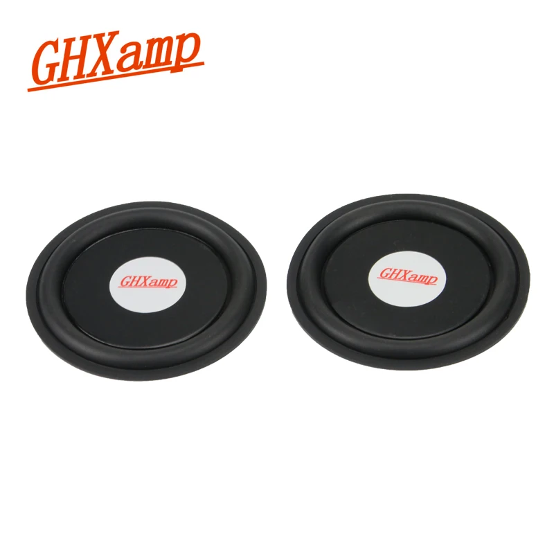 GHXAMP 95MM 4 inch Rubber Bass Vibration Plate Diaphragm Woofer Radiation Passive Radiator Speaker For Subwoofer DIY 1 Pairs