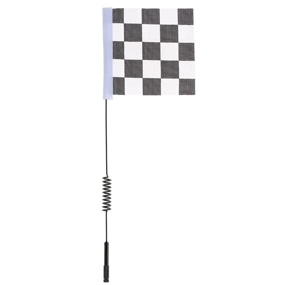 1/10 Metal Decorative Antenna with White &amp Black Flag for 1:10 Traxxas HSP Red cat 4wD Tamiya Axial SCX10 D90 HPI RC Crawler Car | Игрушки