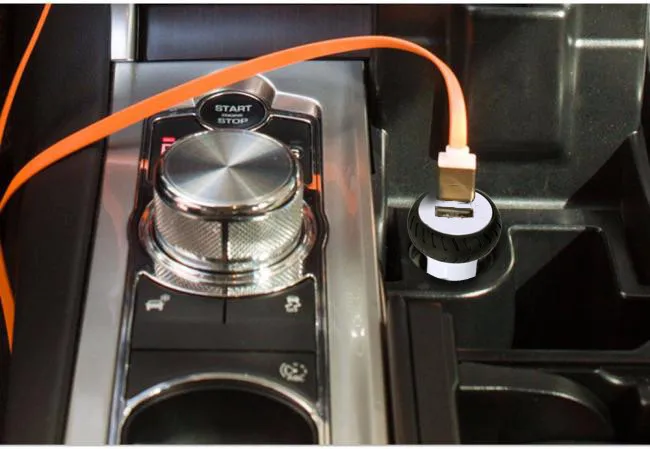 Мини двойной порт 2 12 в USB Сигарета Авто адаптер usb Зарядка адаптер