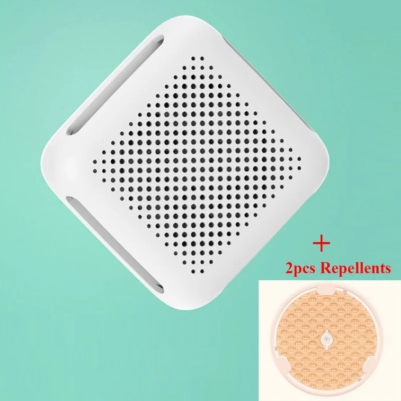 With 2 pads Xiaomi ZMI Отпугиватель комаров супер мини Электрический убийца вредителей для кемпинга рыбалки на открытом воздухе портативное устройство распылитель комаров - Цвет: With 2 pads