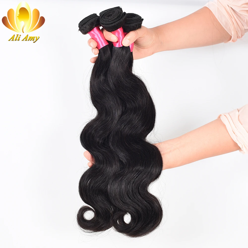 8А Virgin Необработанные Человеческих Волос Бразильской Волне Тела Пучки Роза