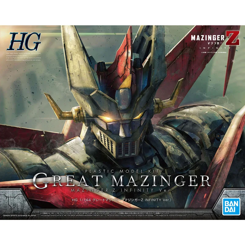BANDAI HG 1/144 INFINITY Great Mazinger GUNDAM таблица без печати редкие точки Детская сборная