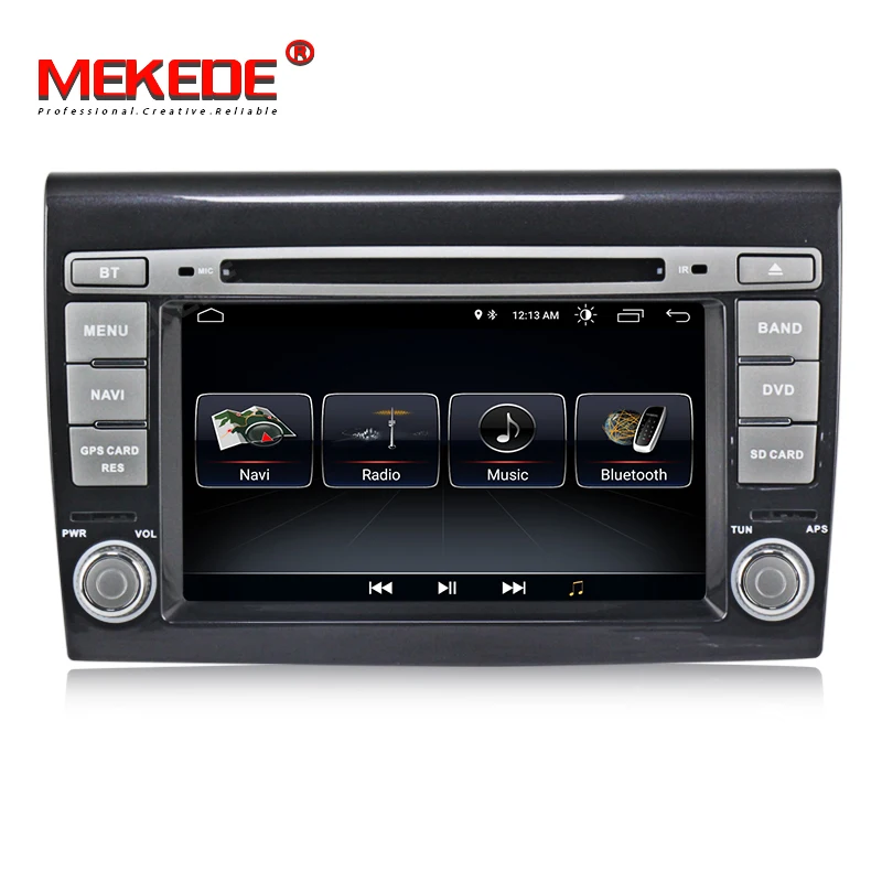 Автомобильный DVD плеер MEKEDE HD 2 Din android 8 1 7 ''Авторадио GPS навигация для Fiat Bravo 2007 2008