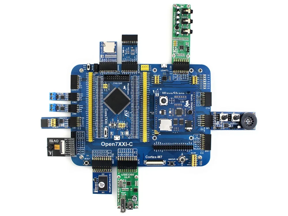 Плата разработки Waveshare Open746I C STM32 для STM32F746IGT6 MCU включая 7 дюймовый сенсорный ЖК