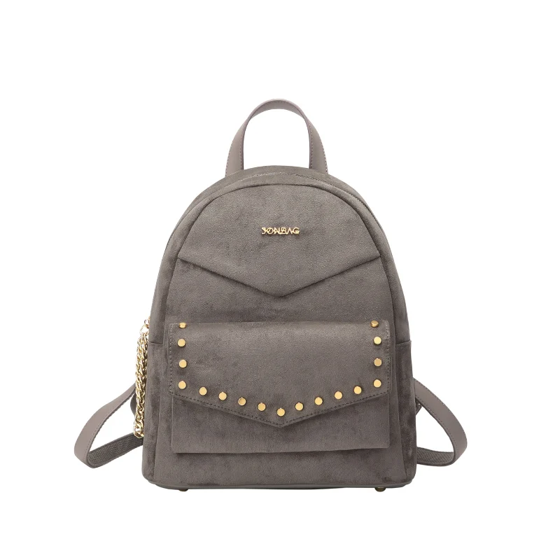 JONBAG отшлифованная двойная сумка на плечо Женская 2019 новый маленький рюкзак