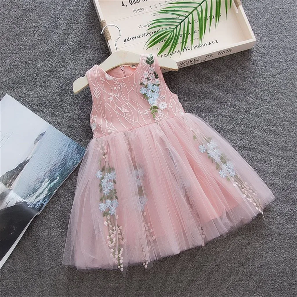 Платье для маленьких девочек с бантом Vestidos вечерние фатиновые платья пачки