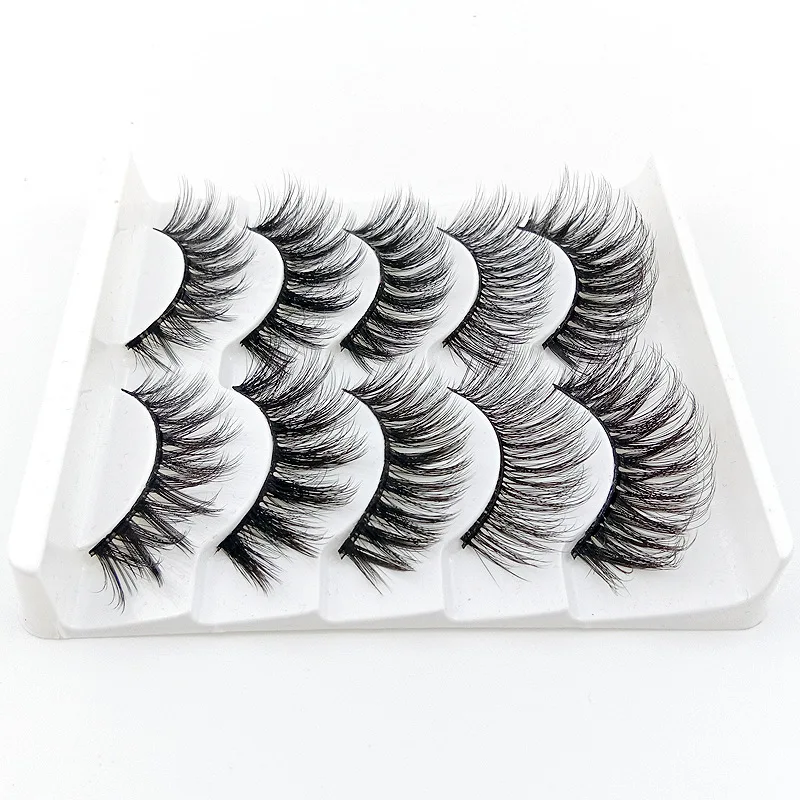 5 Pairs Mix Styles Natural False Eyelashes Fake Lashes Long Makeup 3D Mink Eyelash Extension for Beauty | Красота и здоровье