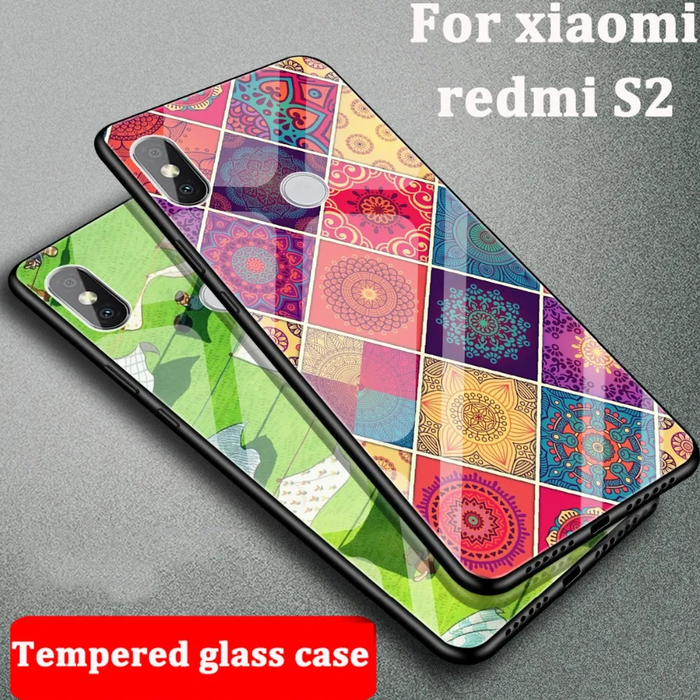 Закаленное Стекло + TPU чехол для Xiaomi Redmi S2 RedmiS2 кожи S 2 случаи телефон крышку