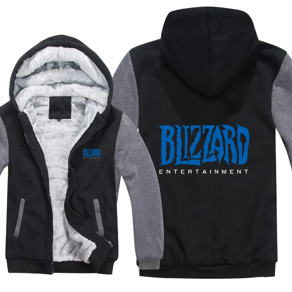 Модные новые толстовки Blizzard зимняя флисовая толстовка Blizzard игровое Пальто Теплая мужская Толстовка высокого качества