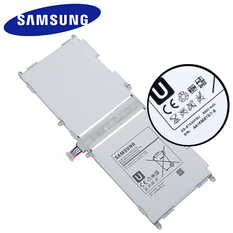 Оригинальный аккумулятор для планшета Samsung GALAXY Tab 4 10 1 " SM T530 T531 T533 T535 T537 P5220 EB BT530FBC