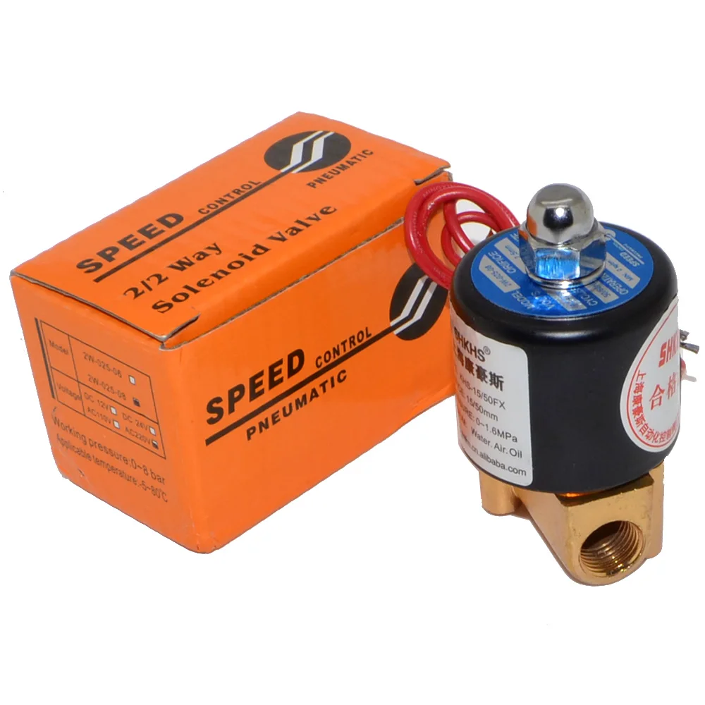 Новый двухпозиционный Пневматический электромагнитный клапан 1/4 дюйма