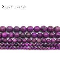 aladdin 681012mm top quality deep purple sugilite agat crystal charoite quartz round bead diy making jewelry accessories