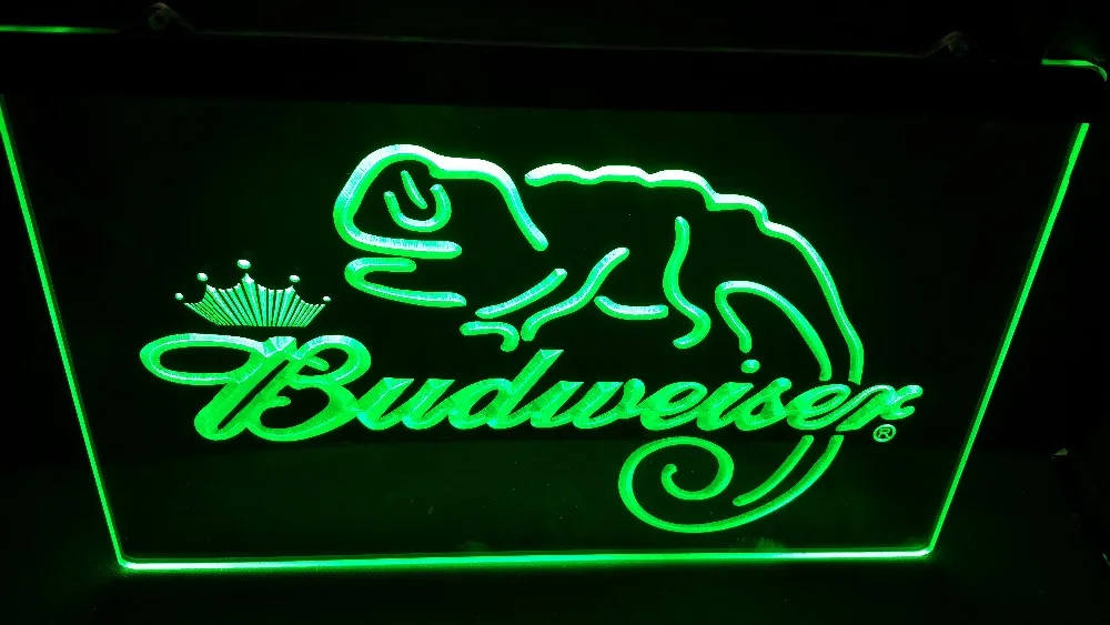 B11 Budweiser Frank ящерица пивной бар Паб Клуб 3d вывески светодиодный неоновый