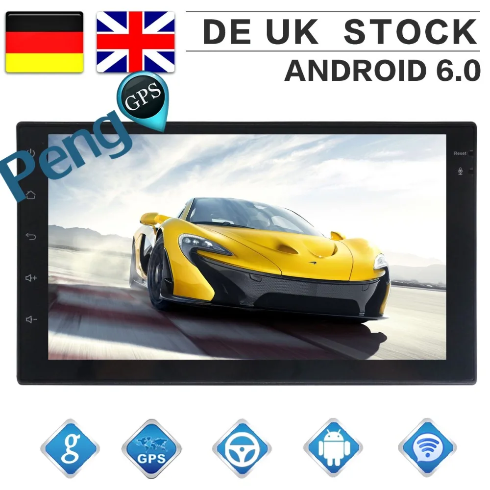 Автомобильный DVD GPS android 6 0 плеер 2 din радио Универсальный навигации 178 мм * 100/102 с