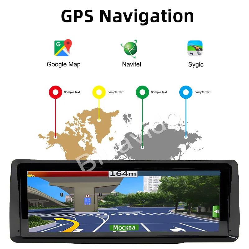 Bluavido 8 &quotips 4G Android ADAS Автомобильный видеорегистратор gps навигация 1080P Dashboard с
