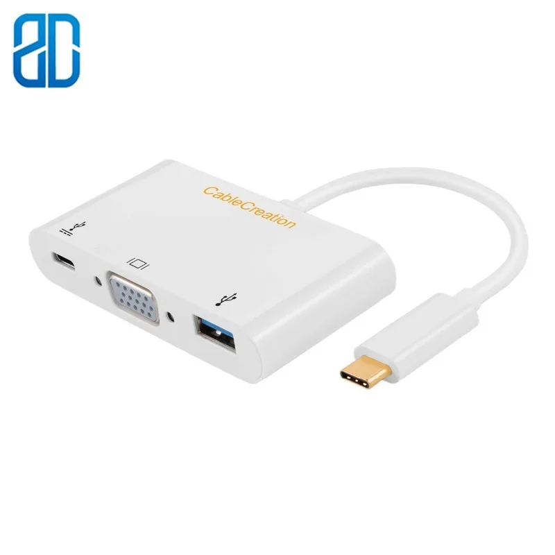 Адаптер USB Type-C (совместим с Thunderbolt 3) к VGA + 3 0 | Электроника