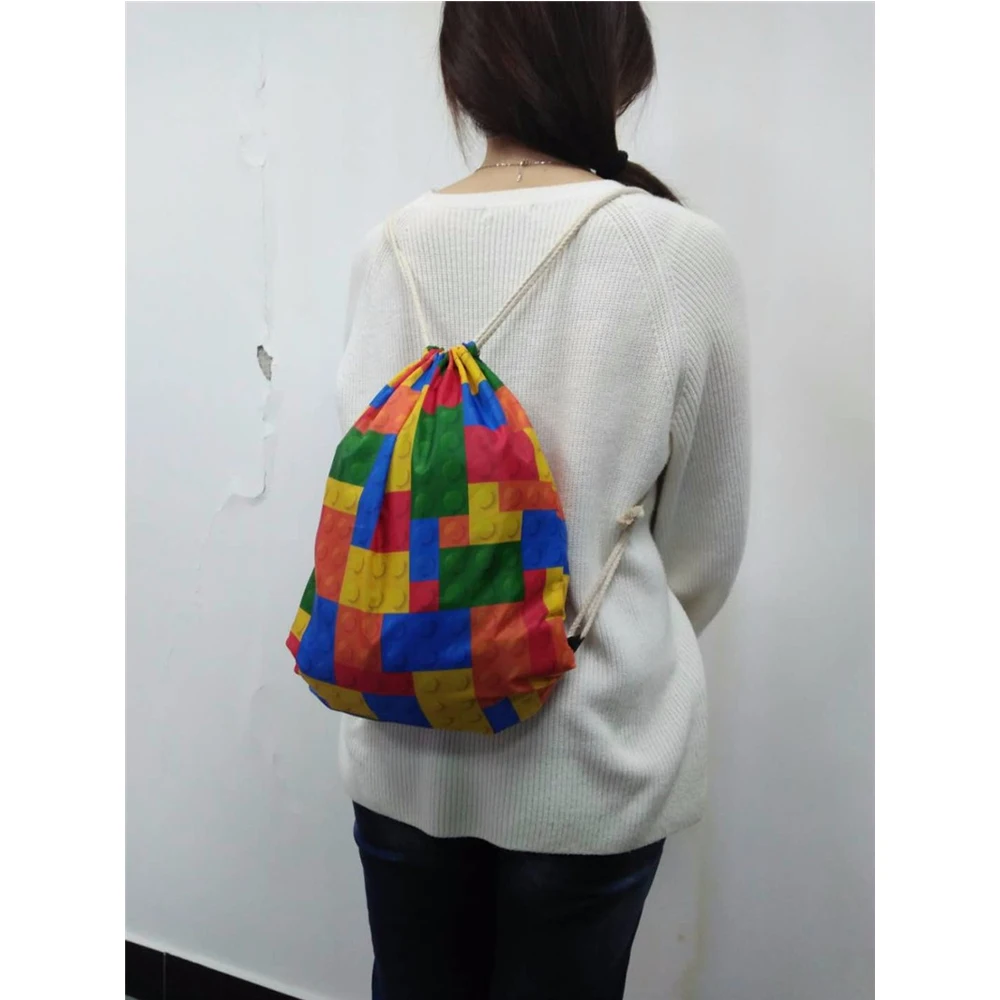 

Noisydesigns Women Girls Backpack Sea World Dolphin Fish Print Kids Drawstring Bag Women's Mochila Storage Dropshipping