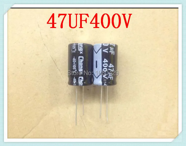 Free Shiping High quality electrolytic capacitor 10pcs 400v 47uf volume 16*25mm DIY accessories | Электронные компоненты и