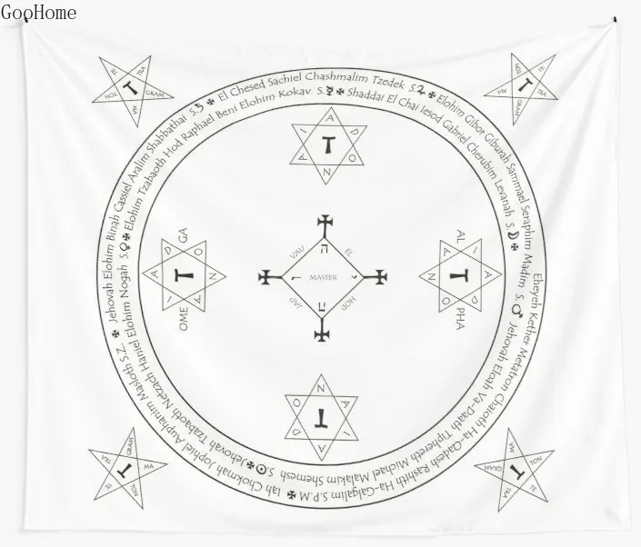 Классический волшебный гобелен Goetia Круглый настенный пляжное полотенце плед