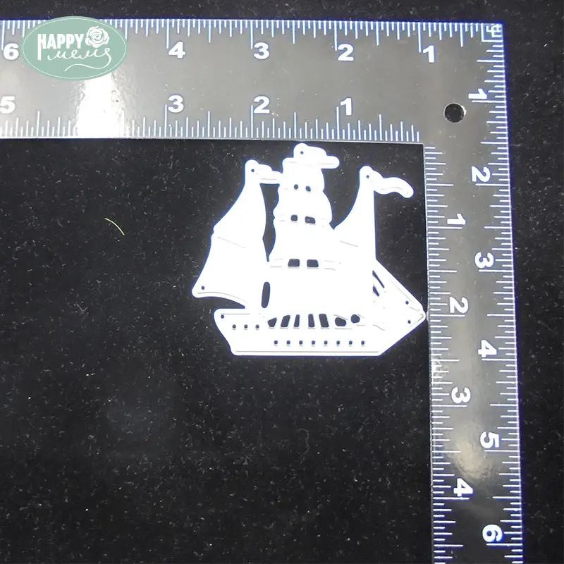 Happymems режущие штампы парусная лодка DIY ремесла металлические украшения для дома