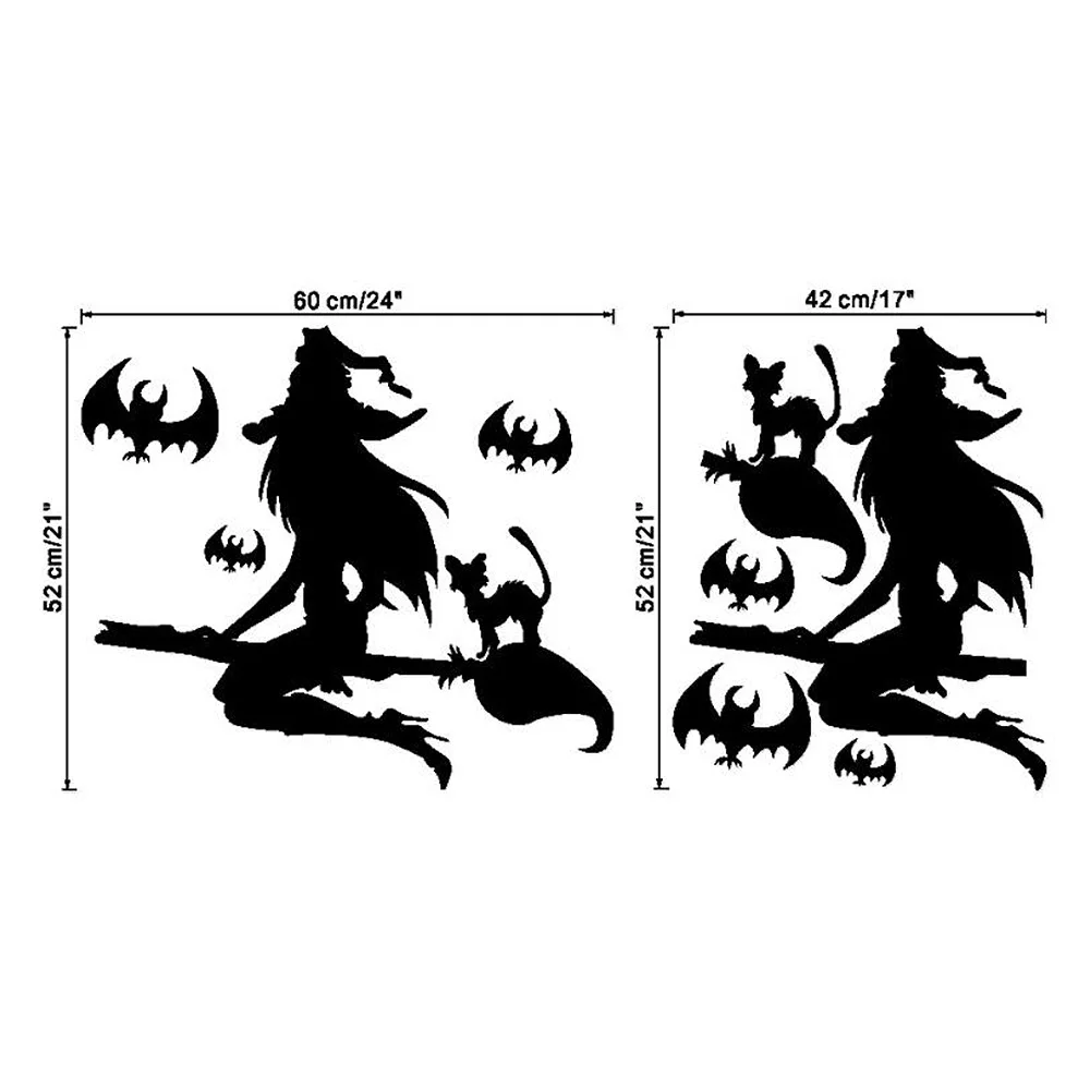 Стикеры ведьма Форма Гостиная призрак дома настенные наклейки для вечеринки s с