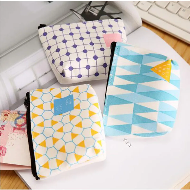 Кошелек для монет холщовые Мини кошельки кошелек на молнии Дамский кредитница