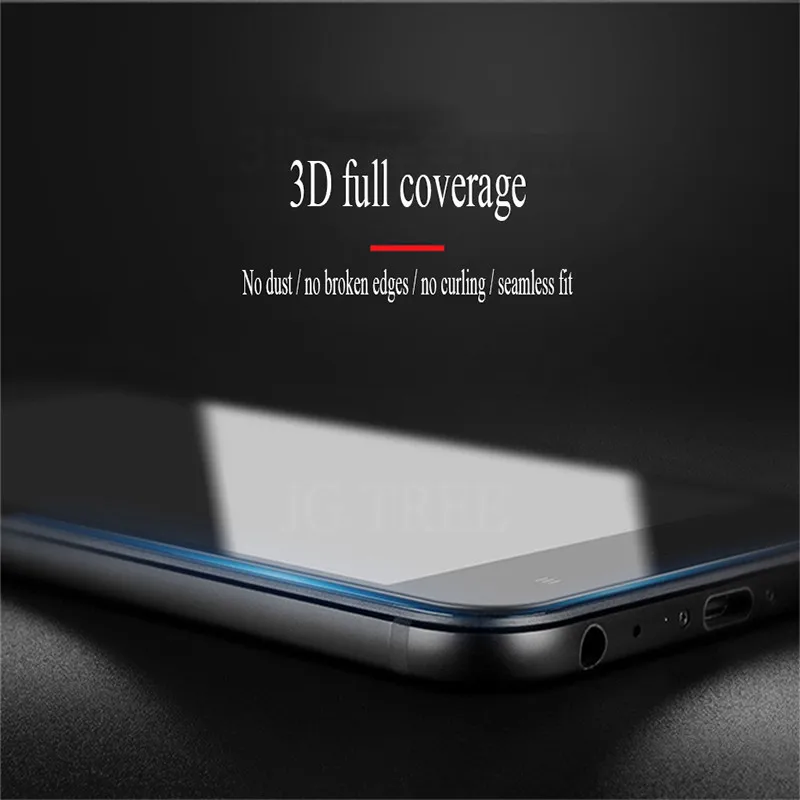 Защитный Стекло на стене для xiaomi A1 A2 lite 6X 5X полностью наклеиваемая поверхность