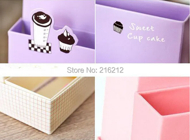 

New Arrive DIY Paper Board Storage Box Desk Decor Stationery Makeup Cosmetic Organizer