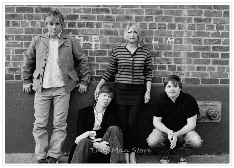 Sonic Youth панк-рок украшения для дома, белая крафт-бумага, плакат, рисунок, наклейки на стену - Цвет: Коричневый