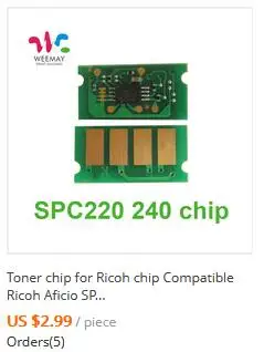 1 шт.* 100 г/бутылка совместимый для Ricoh Aficio SP C240DN SPC 220DN Тонер-порошок