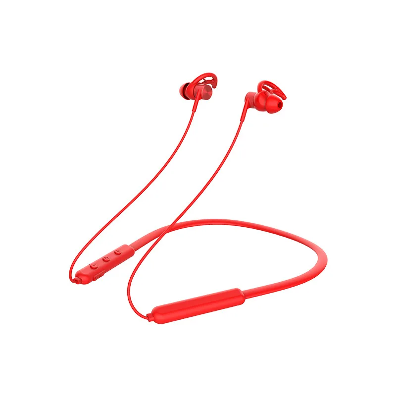 single battery-red Gorsun E18, наушники с шейным ремешком, Bluetooth, наушники для телефона, Bluetooth 5,0, беспроводные наушники, Бас-гарнитура с микрофоном, fone de ouvido - Цвет: single battery-red