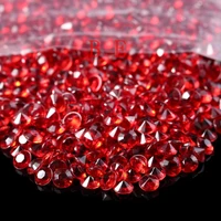 10000pcslot 6mm dark red acrylic diamond confetti table scatter confetti for wedding bridal show decoration