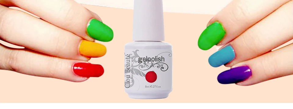 Clou Beaute Гель-лак для ногтей 8 мл Гель-лак 85 цветов Профессиональный лак Nagellack лак vernis полуперманентный розовый гель для ногтей