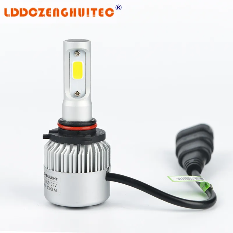 Lddczenghuitec S2 H7 H4 светодиодный лампы фар автомобиля H11 H1 H13 H3 H27 9005/HB3 9006/HB4 9007 hi Lo Луч 72 Вт
