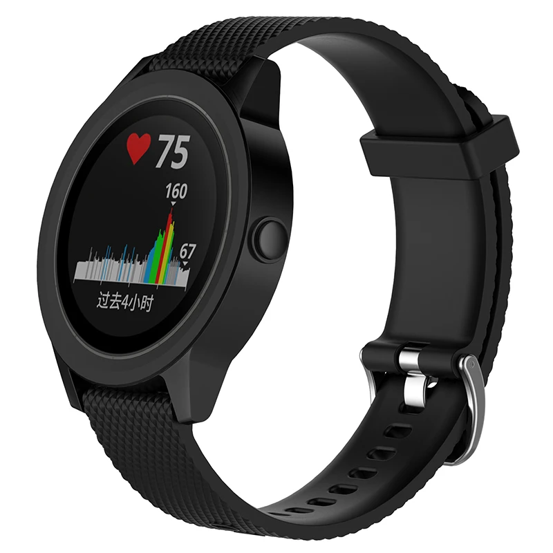 Цветной клетчатый мягкий силиконовый ремешок для наручных часов vivoactive3 vivomove HR