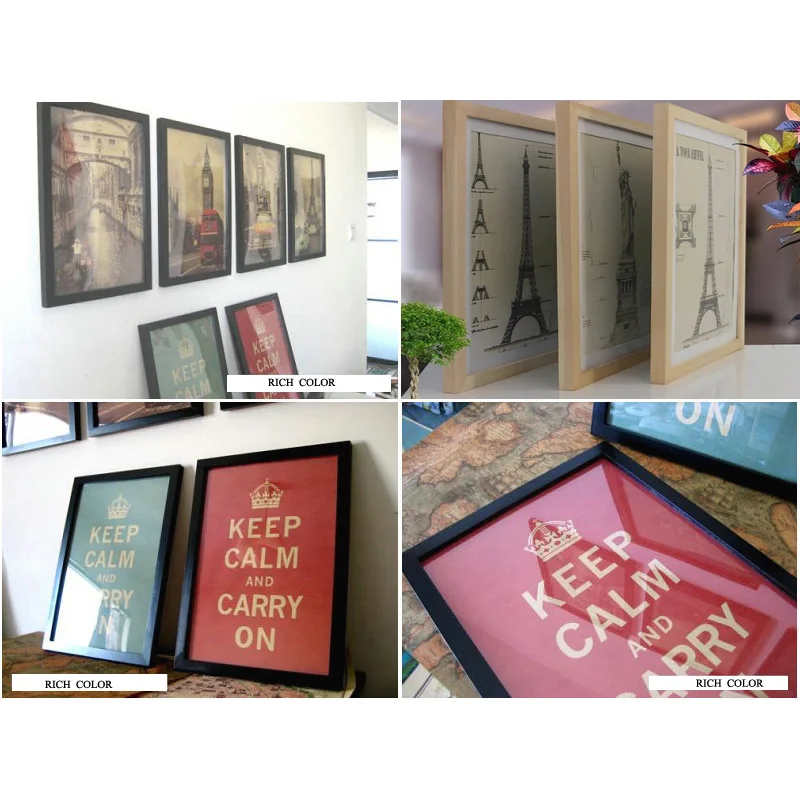 Богатый цвет Вторая мировая война винтажный стильный бумажный постер Ретро